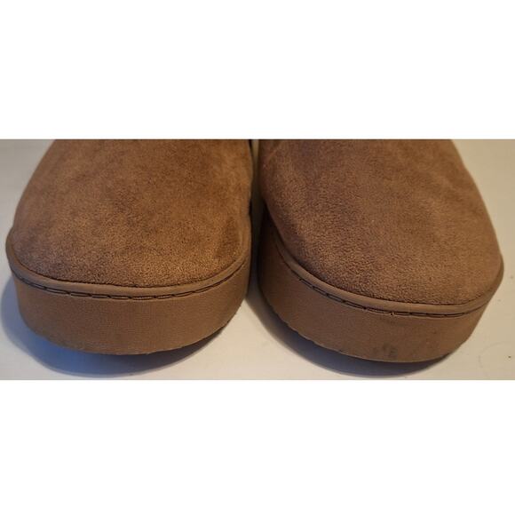 Life Stride Women's Faux Fur Lined Faux Suede Chestnut Tan Bootie Sleeper L 9 10 - Picture 9 of 10